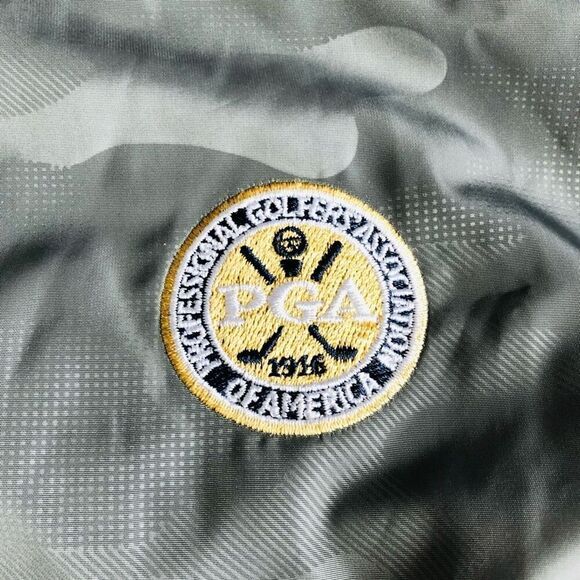 PGA Golf by Garb Grey Hooded Windbreaker Rain Jacket - Picture 2 of 11